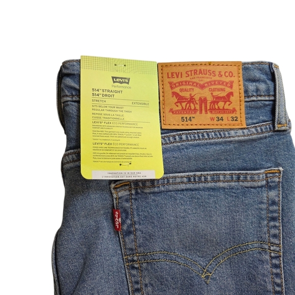 Levi's Men's 514 Straight Leg Jeans Size 34x32 - Picture 3 of 6